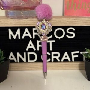 Purple pen hand Made